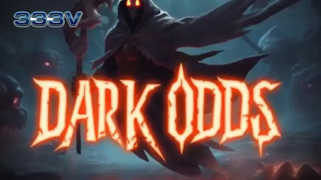 Tampilan visual mencekam dari slot Dark Odds dengan tema Halloween